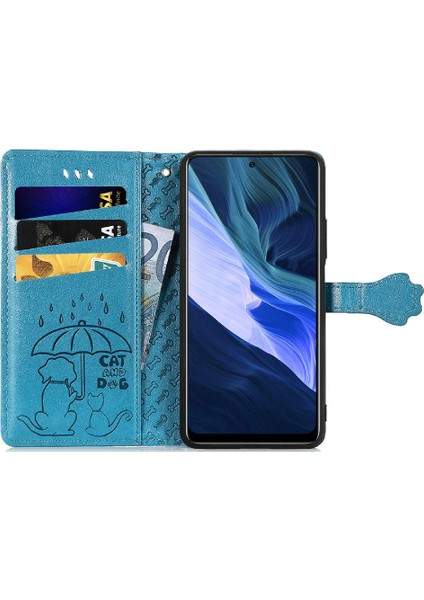 Infinix Not 10 Karikatür Hayvanlar Için Kılıf Kısa Kayış Darbeye Flip Case (Yurt Dışından)