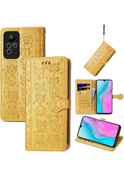 Infinix Not 11 Karikatür Hayvanlar Için Kılıf Deri Kılıf Kapak Kapak Kısa (Yurt Dışından) fiyatları