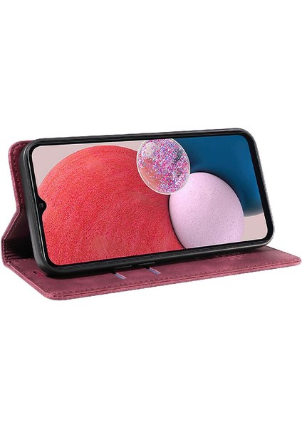 Samsung Galaxy A13 4g Pu Deri Manyetik Koruyucu Folio Cüzdan (Yurt Dışından)