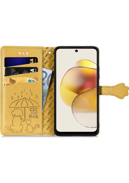 Moto G73 Için Kılıf Deri Kılıf Darbeye Karikatür Hayvanlar Kapak Çevirin (Yurt Dışından) fırsatları