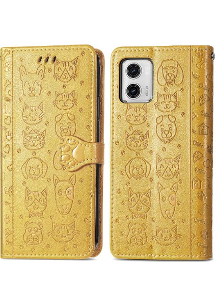 Moto G73 Için Kılıf Deri Kılıf Darbeye Karikatür Hayvanlar Kapak Çevirin (Yurt Dışından) indirimleri