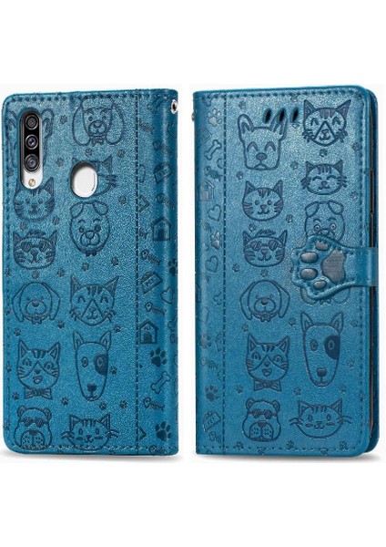 Samsung Galaxy A20S Kılıf Için Kılıf Kapak Kapak Kısa Kayış Karikatür (Yurt Dışından)