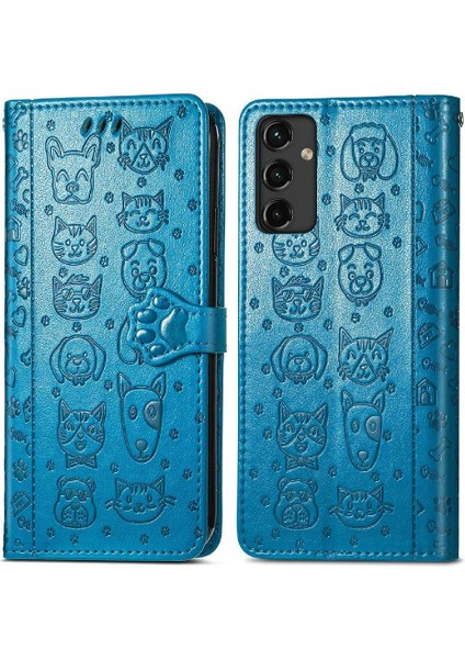 Samsung Galaxy A14 5g Için Kılıf Kapak Çevirin Darbeye Deri Kılıf Kısa (Yurt Dışından)