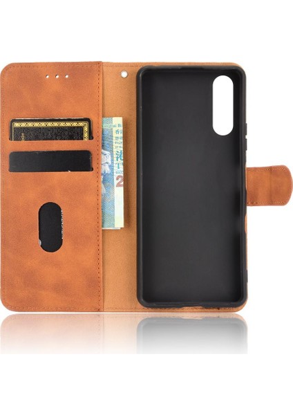 Kart Tutucu Kickstand ile Sony Xperia 10 Iii Kart Ekleme Için Kılıf (Yurt Dışından) modelleri