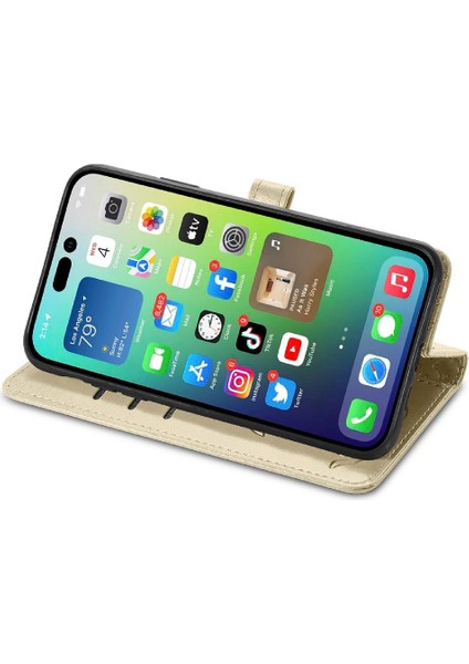 Iphone 14 Için Kılıf Artı Darbeye Karikatür Hayvanlar Deri Kılıf Flip (Yurt Dışından)
