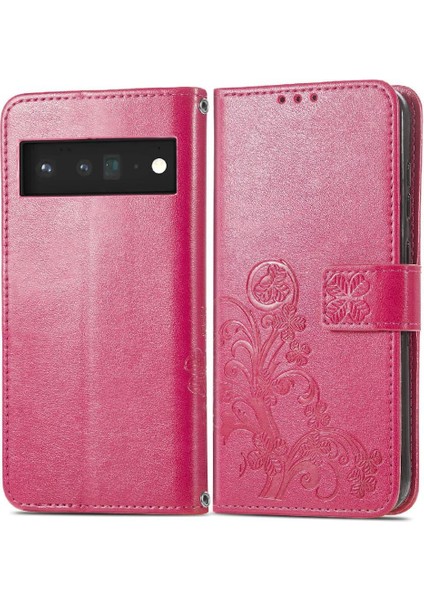 Google Piksel 6 Flip Kapak Dört Yapraklı Yonca Zarif Iş Için Kılıf (Yurt Dışından)