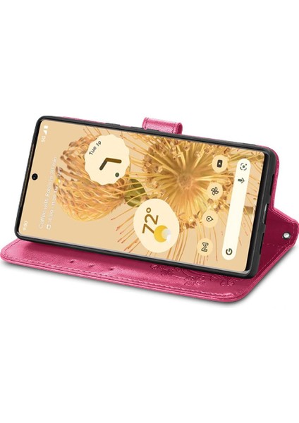 Google Piksel 6 Flip Kapak Dört Yapraklı Yonca Zarif Iş Için Kılıf (Yurt Dışından) modelleri