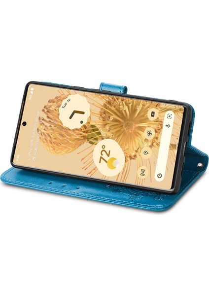 Google Piksel 6 Flip Kapak Dört Yapraklı Yonca Zarif Iş Için Kılıf (Yurt Dışından) modelleri