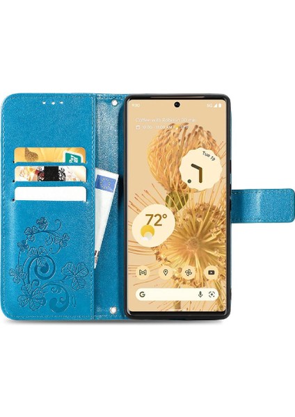 Google Piksel 6 Flip Kapak Dört Yapraklı Yonca Zarif Iş Için Kılıf (Yurt Dışından) fırsatları