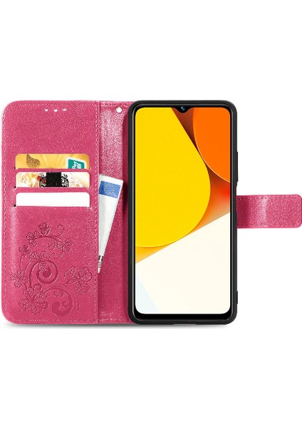 Vivo Y35 Dört Yapraklı Yonca Için Kılıf Kısa Kayış Deri Kılıf Kapak Çevirin (Yurt Dışından) fırsatları