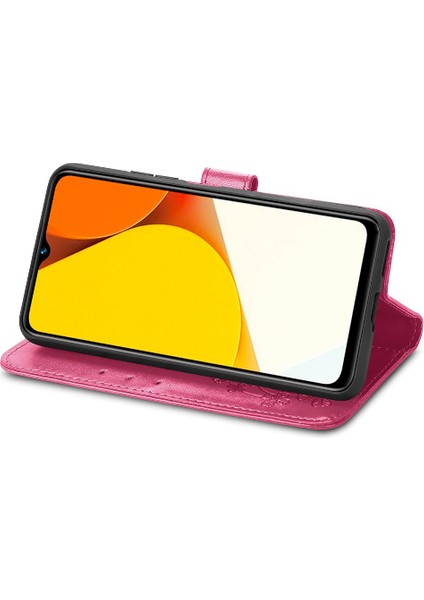 Vivo Y35 Dört Yapraklı Yonca Için Kılıf Kısa Kayış Deri Kılıf Kapak Çevirin (Yurt Dışından) indirimleri