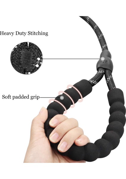Evcil Hayvan Tasması Yansıtıcı Köpek Tasması - 1,5 Metre Yansıtıcı - 8mm (Yurt Dışından)