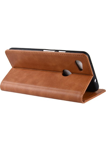 Google Piksel 3A Manyetik Kapatma Pu Deri Cüzdan Için Kılıf (Yurt Dışından) modelleri