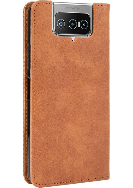Asus Zenfone 7/7 Pro Manyetik Kapatma Cüzdan Pu Deri Kılıf (Yurt Dışından) fırsatları