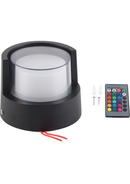 LED Duvar Yuvarlak Işık Su Geçirmez 500LM 5W Rgb Duvar Aplik Lambası (Yurt Dışından)