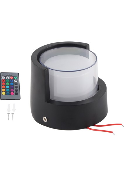 LED Duvar Yuvarlak Işık Su Geçirmez 500LM 5W Rgb Duvar Aplik Lambası (Yurt Dışından)