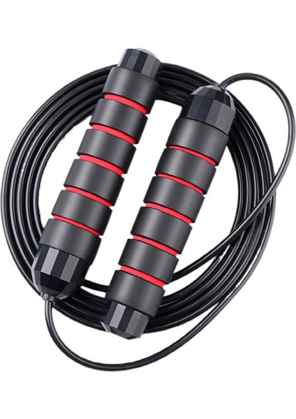 Ağırlık Taşıyan Tel Atlama Ipi-Kırmızı ve SIYAH-400G+2,8M 4,4mm (Yurt Dışından)