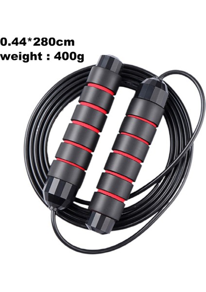 Ağırlık Taşıyan Tel Atlama Ipi-Kırmızı ve SIYAH-400G+2,8M 4,4mm (Yurt Dışından) indirimleri