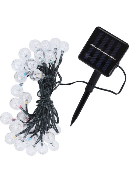 Bahçe Peyzaj Noel Dekorasyon Renkli Işık Için 5m 30LED Cips Güneş Enerjisi Dize Işık (Yurt Dışından)