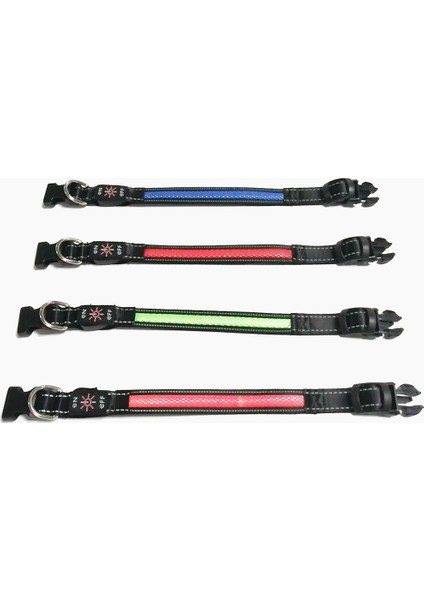 LED Pet Işıklı Yaka-Kırmızı-M (Yurt Dışından) fırsatları
