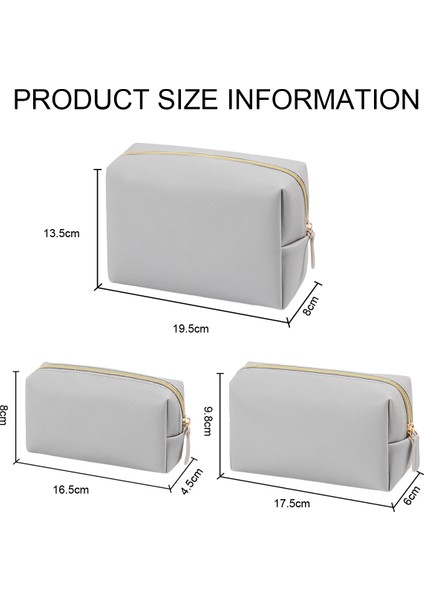 3pcs Kadın Sekizgen Kozmetik Çantası-Sakura Pembe (Yurt Dışından) fiyatları