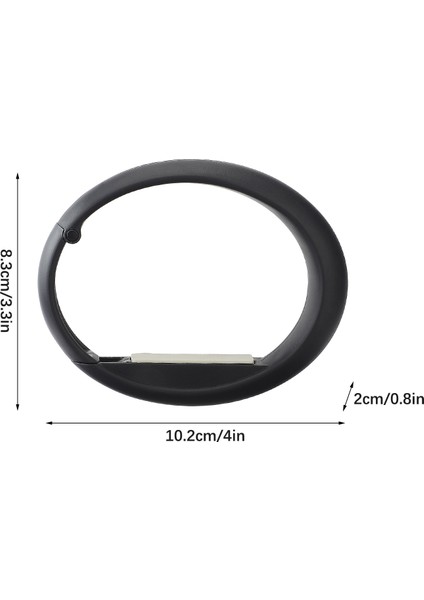 (Siyah) Çok Fonksiyonlu Okul Çantası Kancası 11X8.5CM, Abs+Eva (Yurt Dışından)
