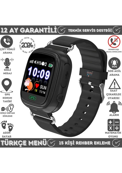 Babysmart Q90 GPS Konumlu Akıllı Çocuk Takip Saati Sim Kartlı Arama, Gizli Dinleme Özellikli