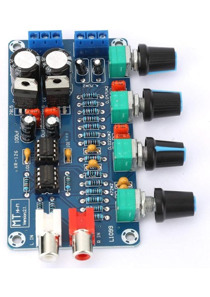 XH-M164 NE5532 4 Kanallı Amplifikatör Ekolayzer Modülü