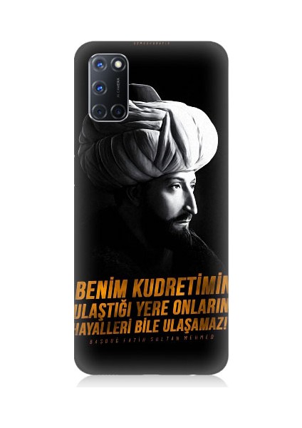 Oppo A92 Uyumlu Fatih Sultan Mehmet Han Desenli Silikon Kılıf