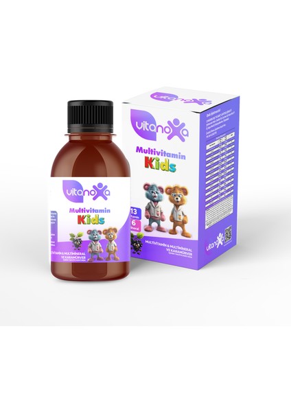 Kids Multivitamin & Multimineral ve Karamürver İçeren Takviye Edici Gıda 150 ml