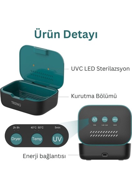 İşitme Cihazı İçin Nem Alma ve Dezenfekte Cihazı ( Ultraviyole C (Uv-C) Sterilizasyon) modelleri