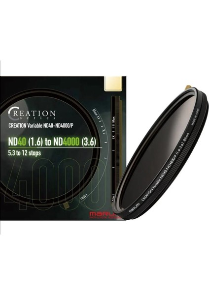 82MM Creation Variable ND40-ND4000/P Filtre