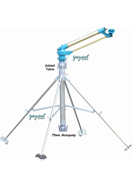 JET65 Yağmurlama Başlığı - Söktaklı 4 Ayaklı Sehpa Ile