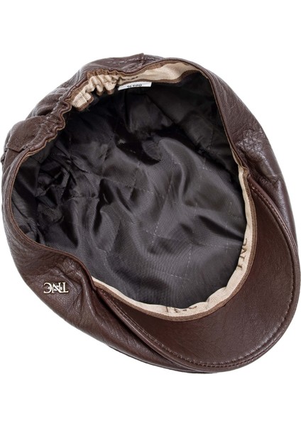 Erkek Hakiki Deri Kahverengi Şapka 524 1106 Lndn Spk SK23/24 Kahve Jumbo fırsatları