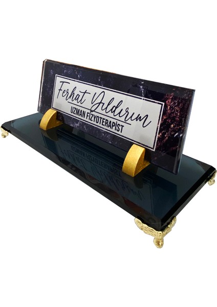 Uv Baskılı Masa Isimliği, Büro Ofis Makam Hediyesi, Masaüstü Isimlik