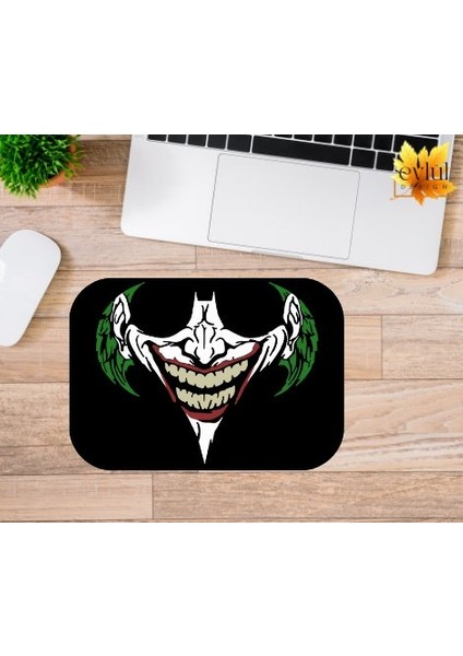 Joker Baskılı Özel Tasarım Dikdörtgen Kaydırmaz Mousepad