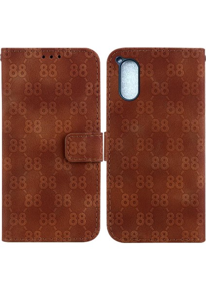 Sony Xperia 5 V Için Cüzdan Pu Deri Kart Tutucu Çift Telefon Kılıfı (Yurt Dışından)