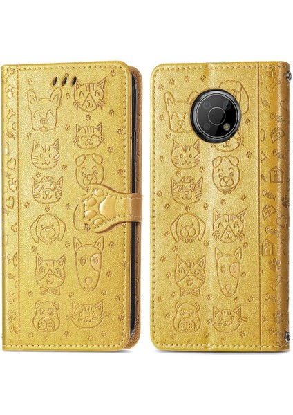 Nokia G300 Için Kısa Kayış Darbeye Deri Çevirin Telefon Kılıfı (Yurt Dışından)