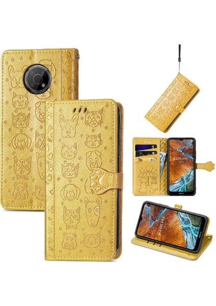 Nokia G300 Için Kısa Kayış Darbeye Deri Çevirin Telefon Kılıfı (Yurt Dışından) modelleri