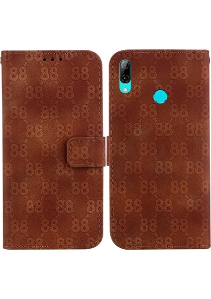 Için Huawei P Akıllı 2019 Kickstand Kart Tutucu Pu Deri Cüzdan Telefon Kılıfı (Yurt Dışından)