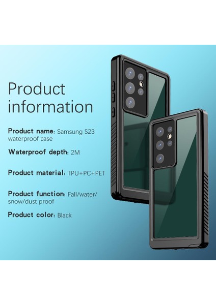 Samsung Galaxy S23 Ultra IP68 Su Geçirmez Tam 12FT Askeri In Telefon Kılıfı (Yurt Dışından) fırsatları