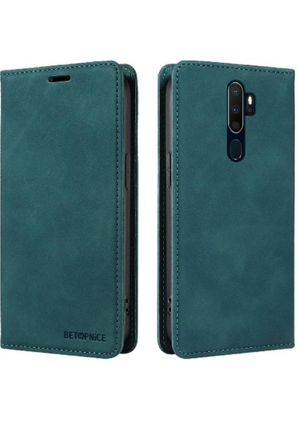 Oppo A9 2020/A5 2020 Pu Deri Koruyucu Manyetik Folio Cüzdan Telefon Kılıfı (Yurt Dışından)