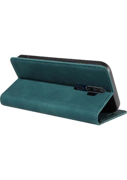 Oppo A9 2020/A5 2020 Pu Deri Koruyucu Manyetik Folio Cüzdan Telefon Kılıfı (Yurt Dışından)