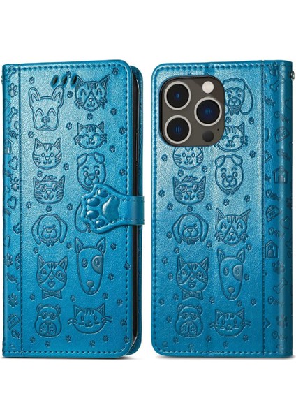 Iphone 14 Için Pro Darbeye Kısa Kayış Karikatür Hayvanlar Telefon Kılıfı (Yurt Dışından)