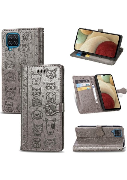 Samsung Galaxy A12 Için Kısa Kayış Karikatür Hayvanlar Telefon Kılıfı (Yurt Dışından) fiyatları