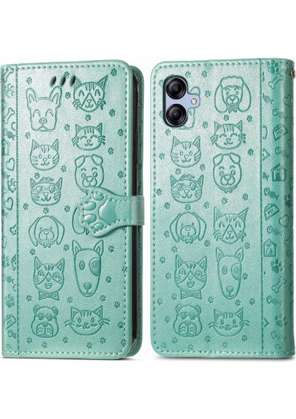 Samsung Galaxy A04E Darbeye Karikatür Hayvanlar Kısa Telefon Kılıfı (Yurt Dışından)