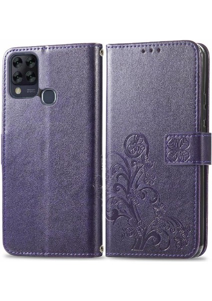 Infinix Sıcak 10T Için Zarif Iş Kısa Kayış Flip Telefon Kılıfı (Yurt Dışından)