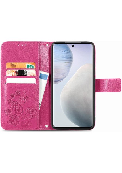 Vivo X60 Pro Dört Yapraklı Yonca Kısa Kayış Flip Için Zarif Telefon Kılıfı (Yurt Dışından) modelleri