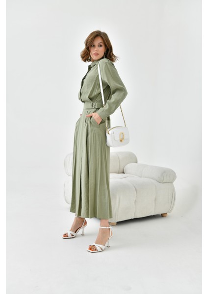 Kadın Modal Etekli Takım Haki 30714