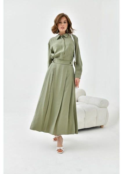Kadın Modal Etekli Takım Haki 30714